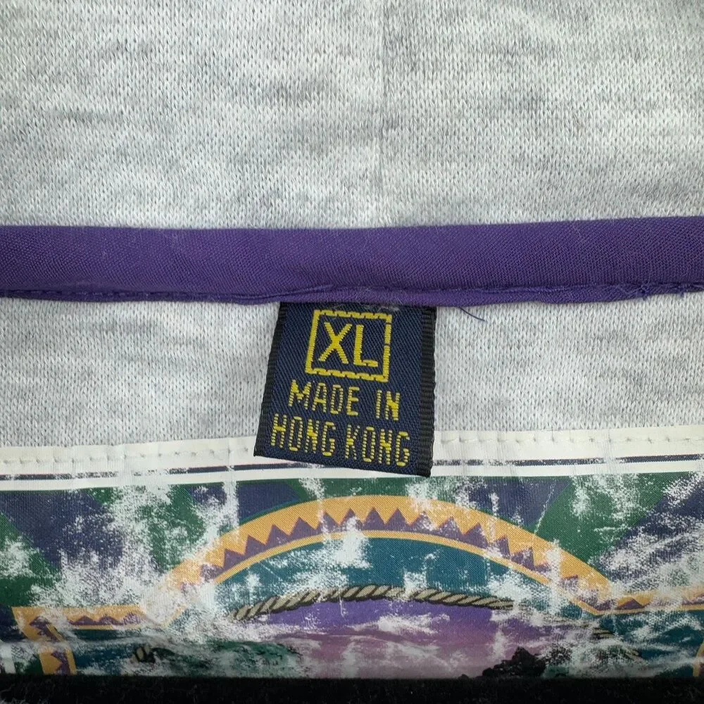Vintage Northwestern Football 1996 Rose Bowl Pullover Windbreaker Jacket Size XL